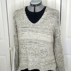 This&More Tan V Cut Sweater
